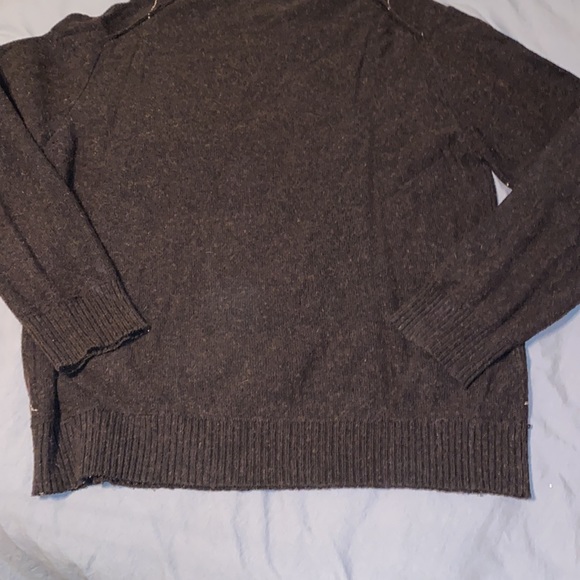 Brown and blue argyle crew neck sweater - Picture 4 of 7